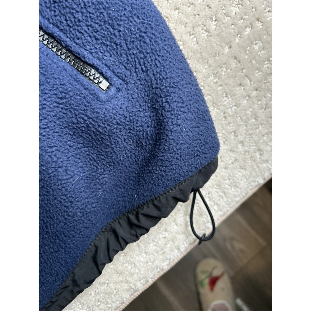 The Northface polartec zip up fleece jacket size 2XL Navy/Black‎